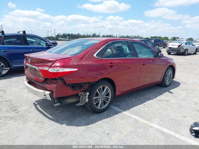 Toyota CAMRY SE 2015 4T1BF1FK7FU875501 Image 4