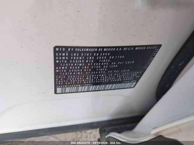 3VV3B7AXXNM119661 Volkswagen Tiguan 2.0t Se