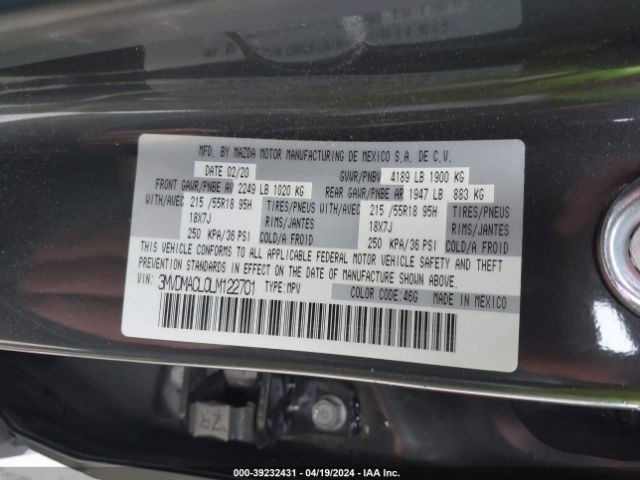 3MVDMACL0LM122701 Mazda Cx-30 Select Package