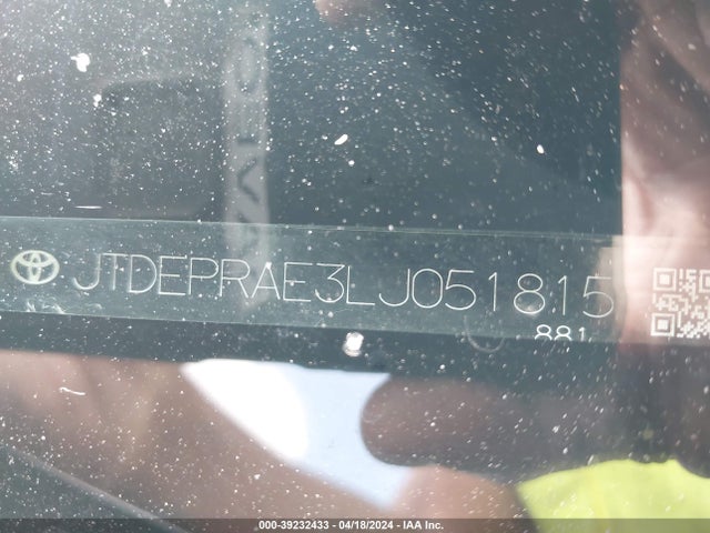 Toyota COROLLA LE 2020 JTDEPRAE3LJ051815 Image 9