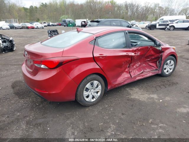 5NPDH4AE3GH785736 Hyundai ELANTRA SE
