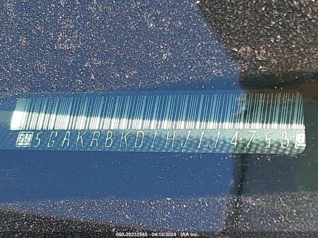 5GAKRBKD1HJ114753 Buick Enclave Leather
