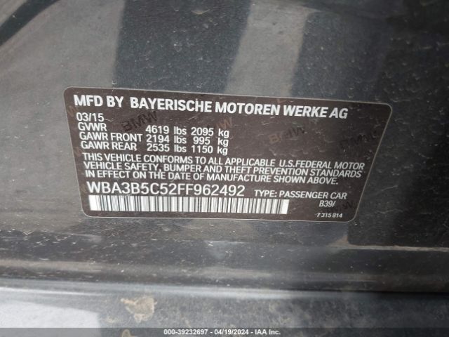 WBA3B5C52FF962492 BMW 328i Xdrive