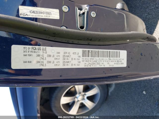 1C4NJDEB9HD139925 Jeep Compass High Altitude 4x4
