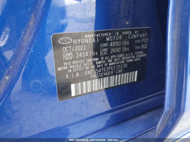KMTG54TE2PU115170 Genesis G70 3.3t Rwd