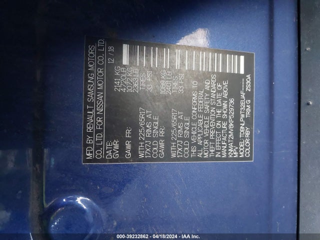 Nissan ROGUE S 2019 KNMAT2MV8KP529736 Image 9