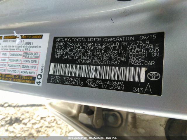 JTNKARJE7GJ510687 Scion IM