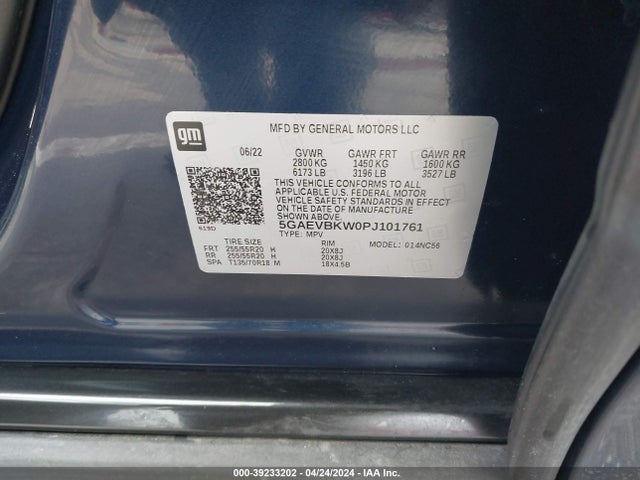 5GAEVBKW0PJ101761 Buick Enclave Premium Awd