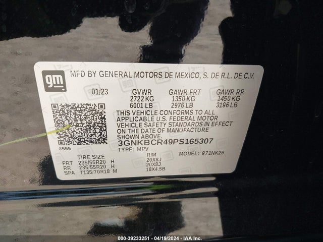 Chevrolet Blazer Fwd 2lt 2023 3GNKBCR49PS165307 Image 9
