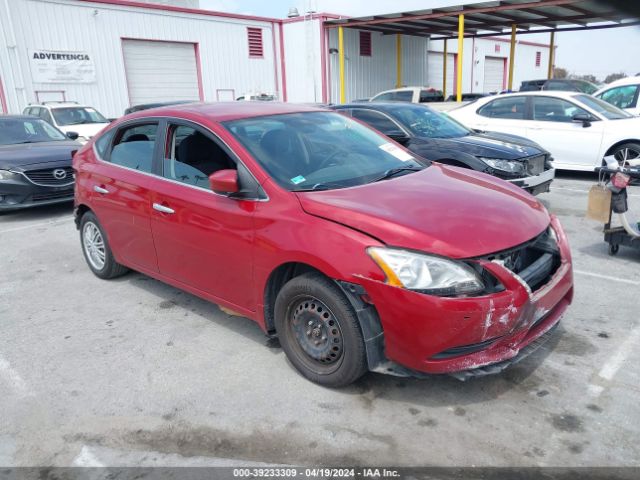 2014 Nissan Sentra მანქანა იყიდება აუქციონზე, vin: 3N1AB7AP9EL607529, აუქციონის ნომერი: 39233309