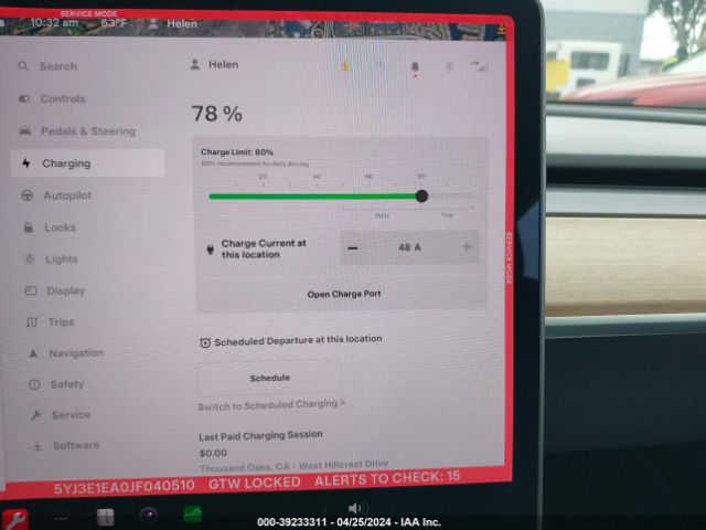 5YJ3E1EA0JF040510 Tesla Model 3 Long Range/mid Range