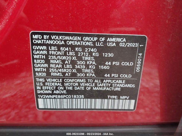1V2WNPE86PC018335 Volkswagen Id.4 Awd Pro S