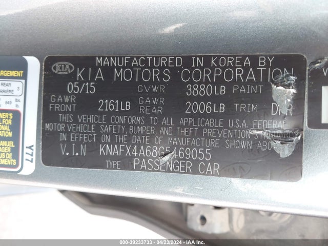 KIA FORTE LX 2016 KNAFX4A68G5469055 Image 9