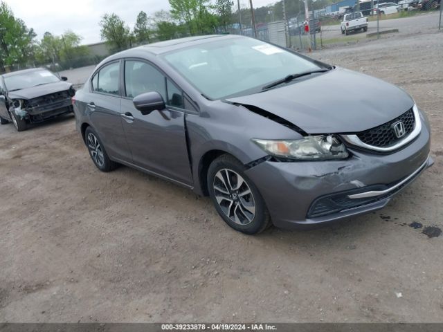 Auction sale of the 2015 Honda Civic Ex, vin: 19XFB2F89FE235879, lot number: 39233878