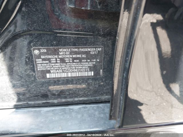 WBA8E1G3XHNU16515 BMW 320i