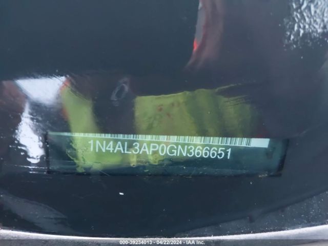 1N4AL3AP0GN366651 Nissan Altima 2.5/2.5 S/2.5 Sl/2.5 Sr/2.5 Sv