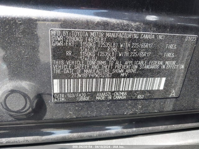 Toyota Rav4 Xle 2023 2T3W1RFV4PW252063 Image 9