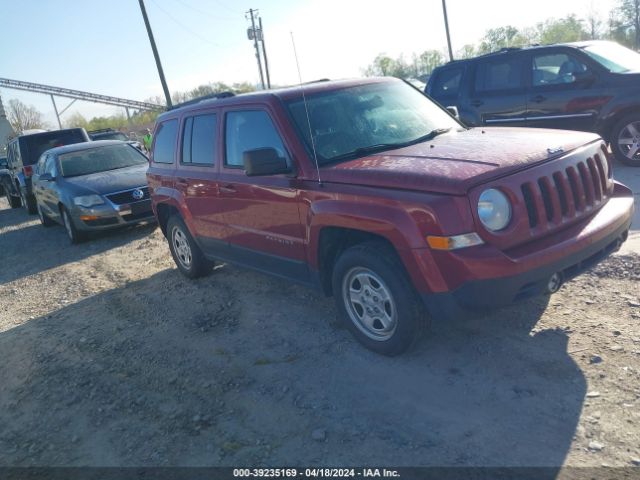 Продажа на аукционе авто 2012 Jeep Patriot Sport, vin: 1C4NJPBA4CD590878, номер лота: 39235169