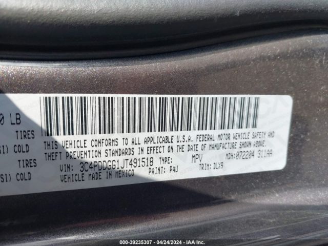 3C4PDDGG1JT491518 Dodge Journey Crossroad Awd
