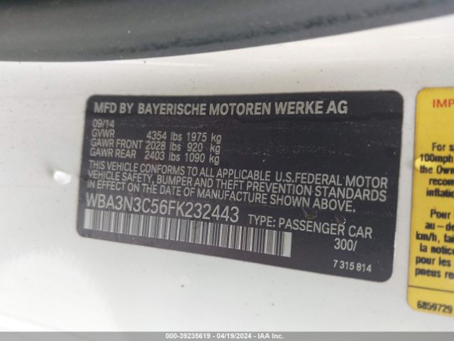 2015 BMW 428I WBA3N3C56FK232443 Photo 8