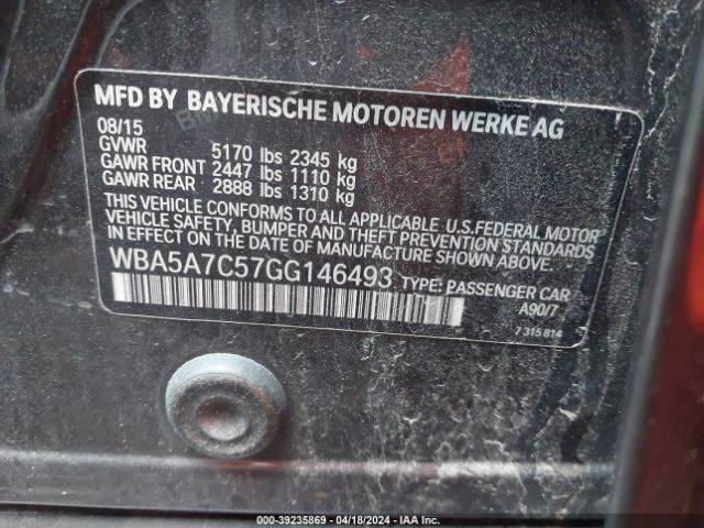 WBA5A7C57GG146493 BMW 528i Xdrive
