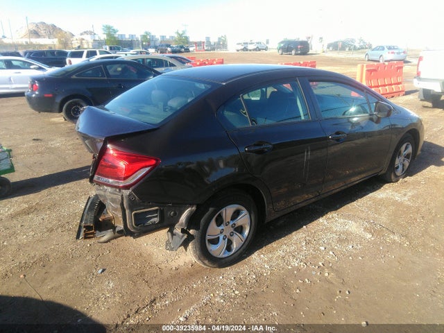 Honda Civic Lx 2014 2HGFB2F52EH555197 Image 4