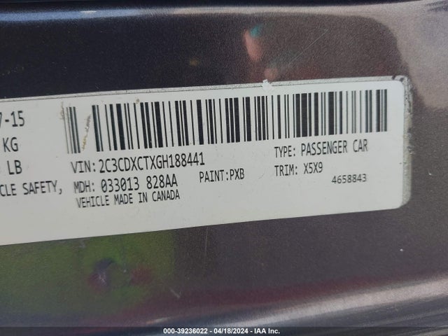 Dodge CHARGER R/T 2015 2C3CDXCT7FH893180 Image 9