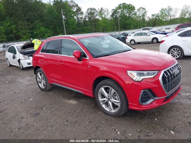 Auction sale of the 2024 Audi Q3 Premium 45 Tfsi S Line Quattro Tiptronic, vin: WA1DECF30R1044572, lot number: 39236029