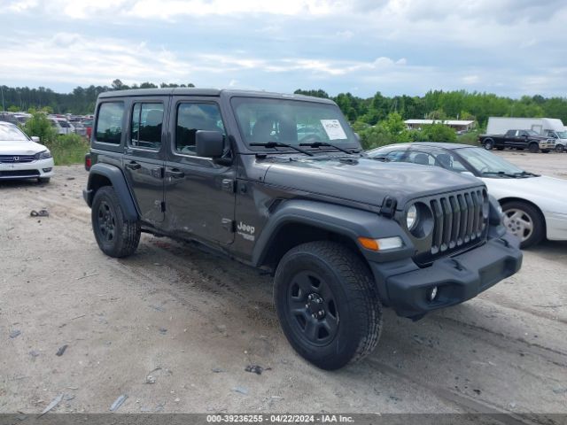 Auction sale of the 2020 Jeep Wrangler Unlimited Sport 4x4, vin: 1C4HJXDN3LW230762, lot number: 39236255