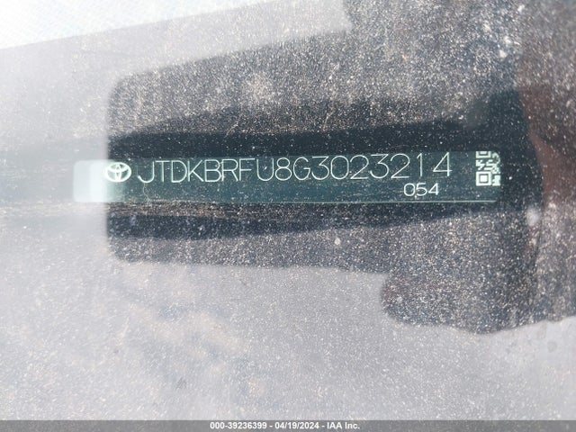Toyota Prius Two 2016 JTDKBRFU8G3023214 Image 9