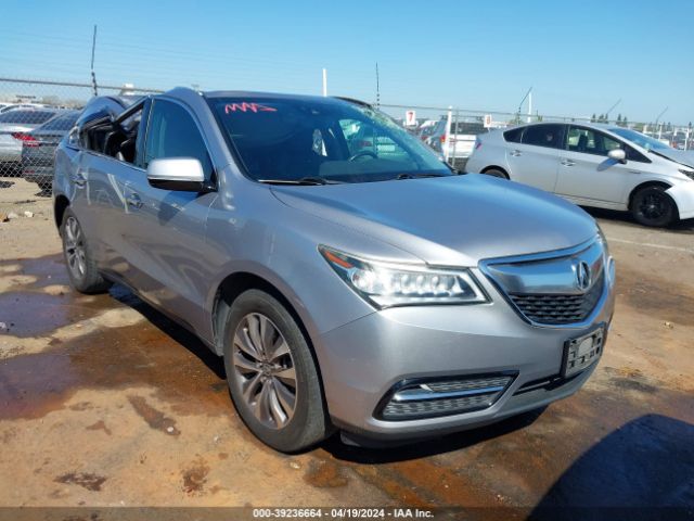 Auction sale of the 2016 Acura Mdx Technology   Acurawatch Plus Packages/technology Package, vin: 5FRYD4H42GB018905, lot number: 39236664