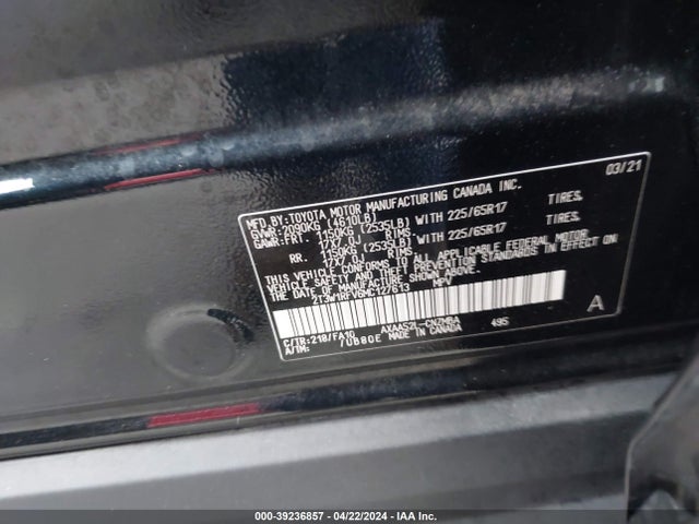 Toyota Rav4 Xle 2021 2T3W1RFV6MC127613 Image 9