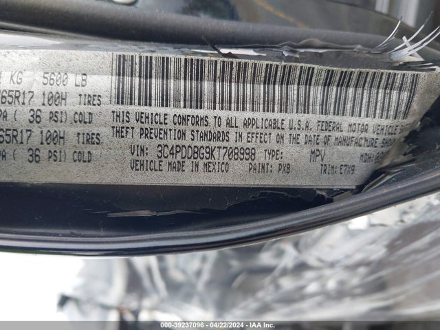 Dodge Journey Se Awd 2019 3C4PDDBG9KT708998 Image 9