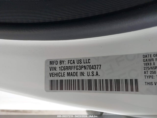 RAM 1500 Lone Star  4x4 5'7 Box 2023 1C6RRFFG3PN704377 Image 9