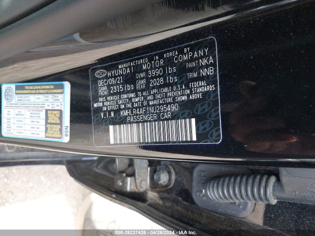 Hyundai Elantra N Line 2022 KMHLR4AF1NU295490 Image 9