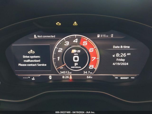 WAUB4CF55KA082657 Audi S5 3.0t Premium