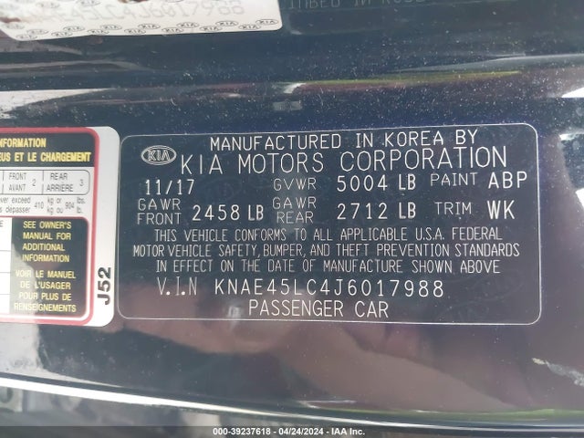 KIA Stinger Gt1 2018 KNAE45LC4J6017988 Image 9