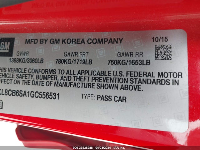 Chevrolet Spark Ls Cvt 2016 KL8CB6SA1GC556531 Image 9