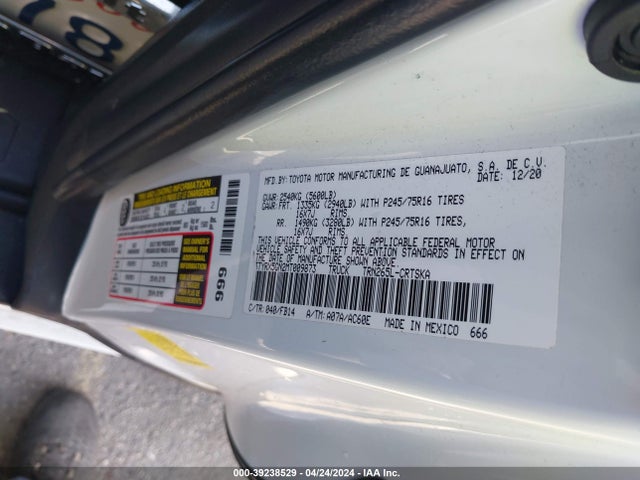 Toyota Tacoma Sr 2021 3TYRX5GN2MT009873 Image 9