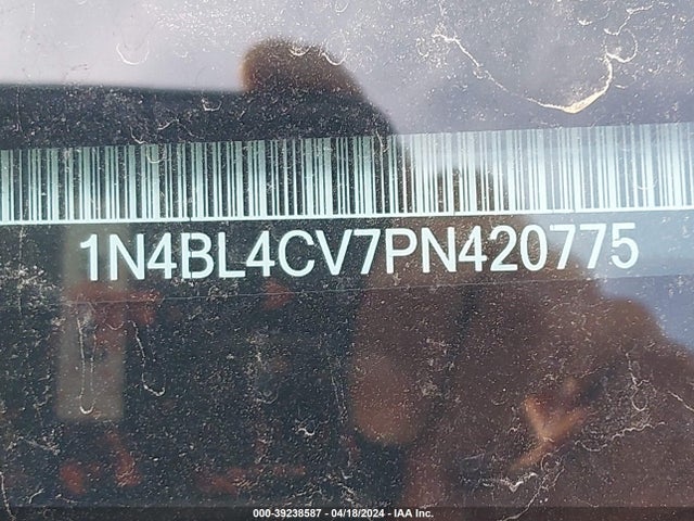 Nissan Altima Sr Fwd 2023 1N4BL4CV7PN420775 Image 9