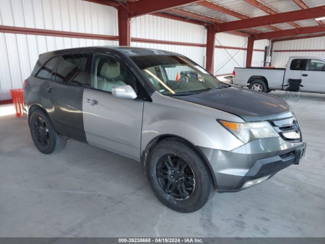 Auction sale of the 2007 Acura Mdx Technology Package, vin: 2HNYD283X7H547634, lot number: 39238668
