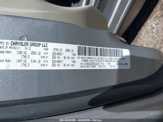 Dodge Grand Caravan Sxt 2014 2C4RDGCG5ER162135 Image 9
