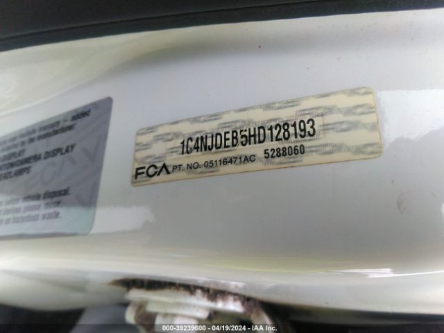 1C4NJDEB5HD128193 Jeep Compass High Altitude 4x4