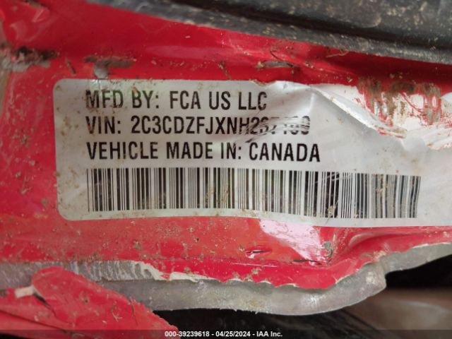2C3CDZFJXNH237169 Dodge Challenger R/t Scat Pack