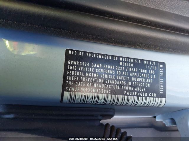 3VWJP7AT3EM632882 Volkswagen Beetle 2.5l