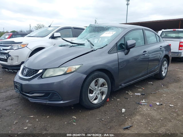 Honda Civic Lx 2014 2HGFB2F57EH557091 Image 2