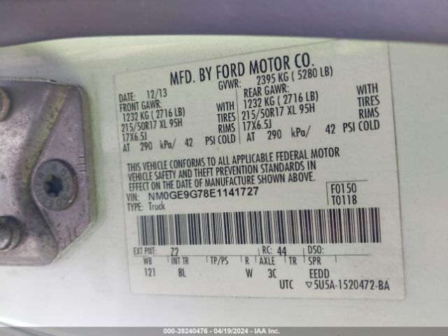 NM0GE9G78E1141727 Ford Transit Connect Titanium
