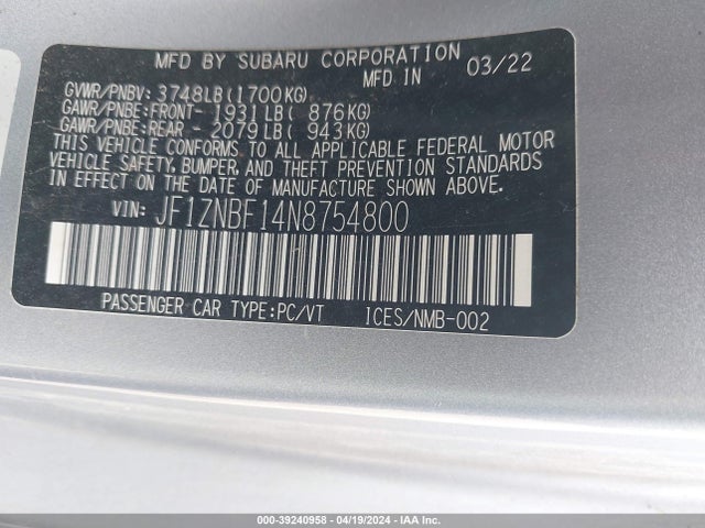 Toyota Gr86 Premium 2022 JF1ZNBF14N8754800 Image 9