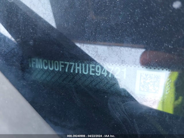 Ford ESCAPE S 2017 1FMCU0F77HUE94721 Image 9