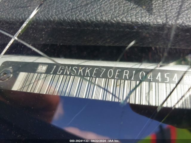 1GNSKKE70ER104454 Chevrolet Suburban 1500 Ltz